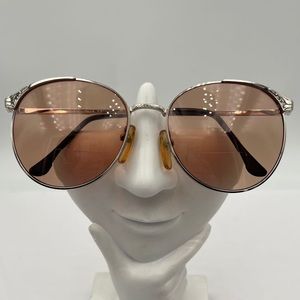 Vintage Bella Italia Gold Round Sunglasses Frames 17